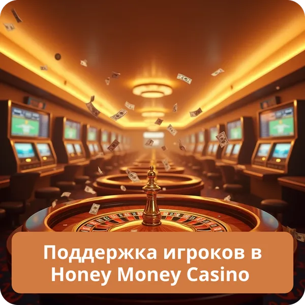 Поддержка игроков в Honey Money Casino