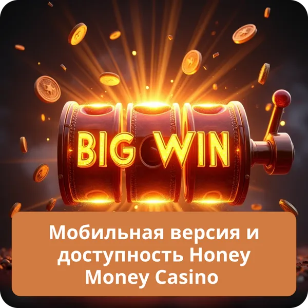 Мобильная версия и доступность Honey Money Casino